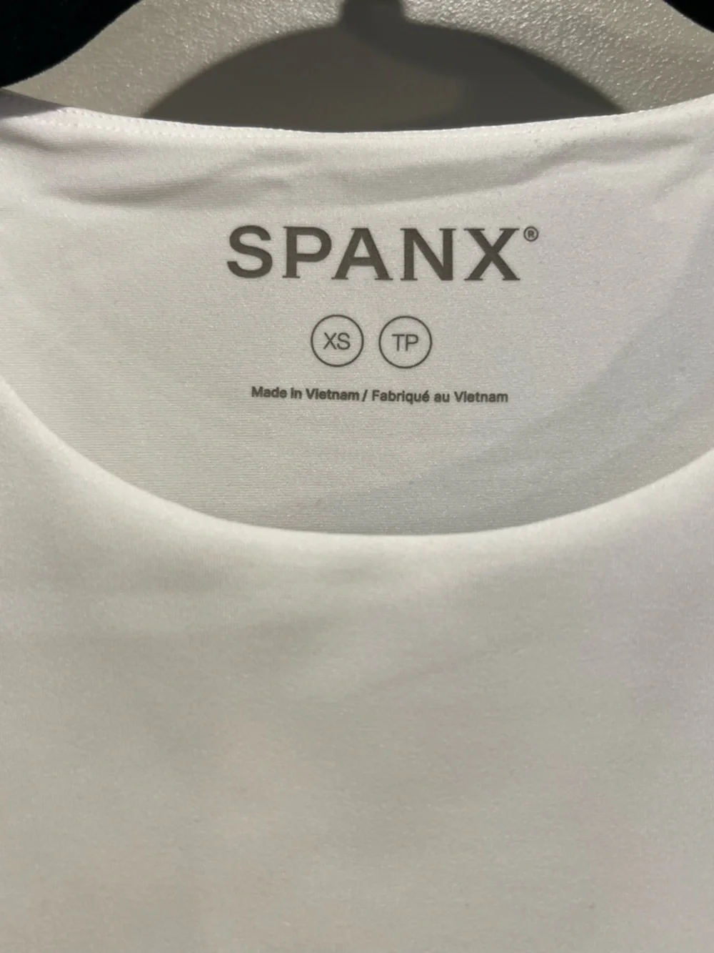 SPANX White Smoothing Racerback Tank XS Classic Clean Fit NWT